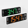 Wall Clocks Large Digital Remote Control Temp Date Week Display Power Off Memory Table -mounted Dual Alarm LED 221031