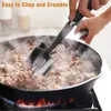 Manual Meat Grinders Non Stick Heat Resistant Nylon Chopper Utensil Mix Chop for Hamburger and Ground Beef b1031