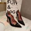 Chaussures habillées Designers Femmes Mariage Talons Femmes Sandal Slides Party Soie Sexy