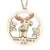 Juldekorationer 2022 Hollow Tree Decorative Deer Pendant Gl￶m allt tr￤ Memorial Pendants Lovers Crafts Gifts