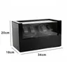 Watch Boxes 4 High End Wooden Automatic Winder Box Watches Storage Jewelry Holder Display Ultra Quiet Shaker Remontoir