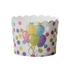 Geschenkomzicht Golden groen gestreepte muffin cupcake papieren cups olieveilig bakkastje bruiloft parady caissettes cake wrapper