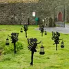 Flower Fairy Solar Powered Light Outdoor Garden Prato Stakes Lamp Street Lampada da decorazione natalizia