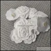 Autres accessoires de mode Autres accessoires de mode Diy Part Selfadhesion Camellia Flower Stick On Bag Or Card For C Boutique Packin Otj9N