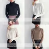 Cashmere Knitted Sweater Women 2021 Autumn Winter Korean Turtleneck Long Sleeve Pullover Female Jumper Green Knitwear