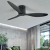 Ventilateurs de plafond modernes sans lumière DC 30W ventilateur plancher bas avec télécommande maison Simple pas de lumières 220V