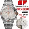 GF V2 B01 Mens Watch A7750 Automatic Chronograph GFFIB0134101G1A1 42MM نغمة الذهب الذهب