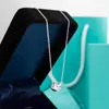 Beans Pendant Necklace with diamonds designer jewelry Womens DOUDOU Necklaces as gift with blue box