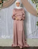 Ethnic Clothing Ramadan Eid Mubarek Abaya Dubai Turkey Satin Hijab Muslim Evening Party Dress African Islam Wrap Dresses For Women