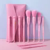 Makeup Tools 10 PCS Candy Color Borstes Set With Bag Powder Foundation Eyebrow Eyeshadow Blush Make Up Kit 221028