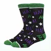 Socks Moda Men 39S Mulheres engra￧adas Personalidade Cartoon Skarpety Padr￣o de costura de alta qualidade Entrega 2022 Smtuq