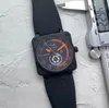 2022 nuevo diseño superior moda hombre manipulador automático caucho acero inoxidable reloj 01