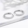 Orecchini pendenti con diamanti Huggie Oro CZ Huggies Piccoli cerchi Delicato argento Piccolo cerchio Regalo damigella d'onore