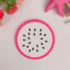 Coaster de frutas tapetes de melancia kiwi em forma de limão montanha-russa isolada por térmico PVC Tabela de caneca de caneca de café