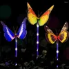 3PCS LED LED Garden Lampe Outdoor Solar Lampa Butterfly Wodoodporne oświetlenie krajobrazowe do dekoracji trawnika na szlaku