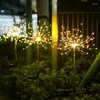 Solar Fireworks Light Waterdichte LED LED Landschap Lichten Creatief Kerstdecor voor tuin Courtyard Lawn 2022