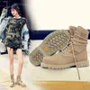 Women Boots Autumn Winter New Womens War Wolf Boot Frosted Desert Men Work Shoes Martin Lovers 0709