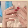Fałszywe paznokcie 24pcs Minimalistyczny styl naklejka paznokci