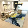 Alfombras con diseño de tinta abstracta, alfombra de estilo nórdico para sala de estar, dormitorio, decoración del hogar, alfombras que se pueden lavar a máquina