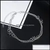 Anklets High Quality Fashion Pentagram Double-Layered Anklet Bracelet Designer Jewelry Women Drop Delivery 2021 Mjfashion Dhu Otrqd