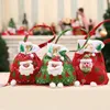 Kerstdecoraties Santa Sack Gift Presents Bag Sneeuwman Candy Tassen Wijn Kousenfles Xmas RRA335