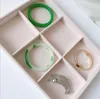Jewelry Pouches Display Organizer Case Tray Holder Pink Velvet Ring Necklace Earrings Bangle Storage Box Showcase Stand