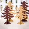 Christmas Decorations Wooden Pendants Xmas Tree Hanging Ornaments For Home DIY Wood Crafts Year Decor Party