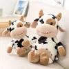 Peluche vache à lait 30-50cm, jouet mignon, bétail Kawaii, animaux en peluche, poupée créative, cadeau d'anniversaire et de noël pour bébés enfants