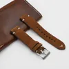 Suede Leather Watch Strap Band 18mm 20mm 22mm 24mm Brown Coffee Watchstrap Handmade Stitching Replacement Wristband283H