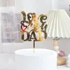 Forniture festive Happy Birthday Dad Cake Topper Love You Hero per le decorazioni della festa del papà