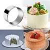 Bakformar shgo -14 st/set round cookie biscuit cutter set rostfritt st￥l mousse cake ring m￶gel bakverk donuts