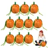 Gift Wrap 10 Pcs Pumpkin Bags Little Hallowee With Drawstring Thanksgiving Candy For Goodies