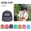 Nouvelle casquette de Baseball parent-enfant MAMA chapeau pour femmes MINI casquettes pare-soleil pour garçon filles lettres brodées chapeaux de fête lavés