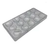 Bakningsverktyg Design Oblate Chocolate Mold Volcanic Polykarbonat Mögel PC Candy Forms-FS-PHFU