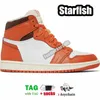 STARFISH 1S MENS BASKETBALL SHOES 1 Denim Lost Found Stage Haze Low Dark Reverse Mocha University Blue Bred Patent Mens Womens Sports Sneaker Trainers