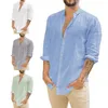 남성용 캐주얼 셔츠 최고 패션 버튼 얇은 남성 셔츠 아웃복 휴가를 위해 일치했습니다.