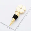 50pcs Lucky Clover Wine Bottle Stopper Four Clover Clover Relino Redes de Vinho Casamento Favor de Anivers￡rio Giveaways Dh9410