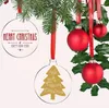 Circolo trasparente da 3 pollici Christmas Hangtag fai -da -te vuoto rotondo di natale acrilico Ornamenti dell'albero ciondolo SN4239