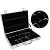 Bekijk dozen 24 12 slots aluminium koffer case display opbergdoos polshorloge Organizer beugel klokcadeau