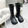 Men Women Rain Boots Designers Boot Drica Bottled Non Slip Rubber Rubber Platform Bootie Fashion Knight Boot Color مع Box 36-456168075