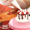 Baking Tools 14cm Solid Revolving Cake Turntable Decorating Elegnt Pink Stand Non-Slip Base Home Kitchen Bakeware Tool