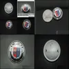 Distintivi per auto 20 Pz/lotto 82Mm Distintivo Dell'emblema Per Alpina Chrome Cofano Cofano E9 E21 E28 E30 E46 E87 E90 Consegna di Goccia 2022 Cellulari Motorcycl Dhrn4