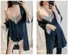 Women's Sleepwear Spring Summer And Fall Ma'am Silk Camisole Jacket Shorts Trousers Robe Four Paper Set Pajamas Home Furnishing Clothes