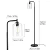 Vloerlampen Depuley Noordse verticale metalen LED -LAMP GLASS TADE MESSEN POLE BOCT TALL LICHTING VOOR LEVEN SLAAPKAMER KANTOOR E26 GOUD/ZWART