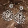 Dingle örhängen vintage glänsande strass stort vatten droppe för kvinnor smycken boutique aftonklänningstillbehör tillbehör