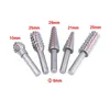 أدوات اليد الاحترافية مجموعات 5pcs الصلب دوار Rasp ملف 1/4 "Shank Craft Files