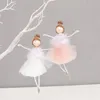 Kerstdecoraties boom ornament Exquisite Net garen pluche ballerina meisje poppen hanger Jaar 2022 decoratie nobel