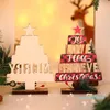 Christmas Decorations Year The Wooden Ornaments Tree Hanging Pendants Xmas Decoration For Home Party DIY Natal Kids Gifts