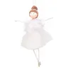 Kerstdecoraties boom ornament Exquisite Net garen pluche ballerina meisje poppen hanger Jaar 2022 decoratie nobel