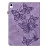 Intryck Butterfly Leather Wallet Falls för iPad Pro 11 2022 iPad 10 10.2 10.9 tum 2022 Luxury Retro Print Girls Frame Pocket Credit ID Card slot Holder Flip Cover Pouch